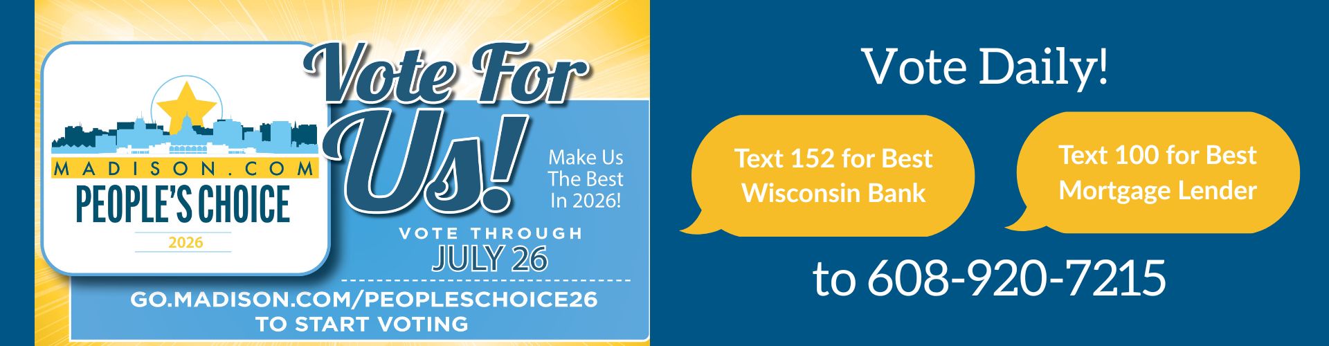 graphic of voting Capitol Bank for Madison's People's Choice